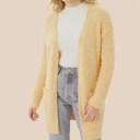 Honey Small Popcorn Open Front Cardigan