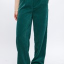 Hunter Small Corduroy Elastic Back Button Front Zip-Up Pants