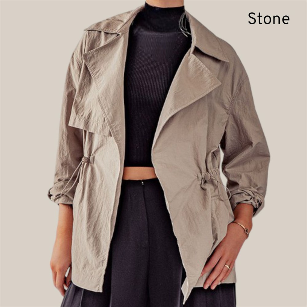 Lightweight Windbreaker Trench Jacket