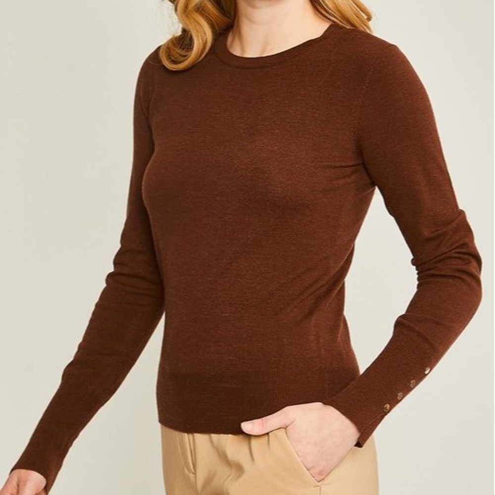 Perfect Layering Button Detail Sweater