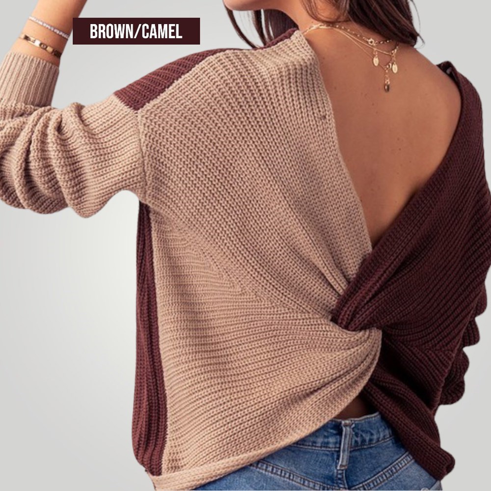 Twist Back Sweater