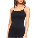 Black XL-2XL Perfect Shapewear Seamless Strap Tank / Reg+Plus Size