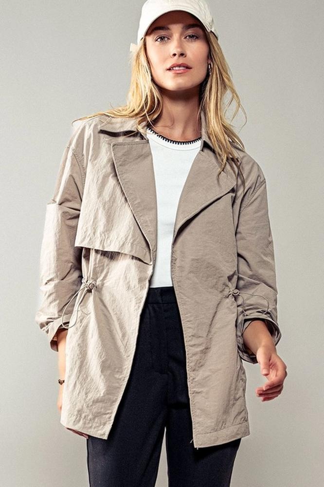 Lightweight Windbreaker Trench Jacket