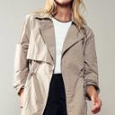 Stone Small Lightweight Windbreaker Trench Jacket