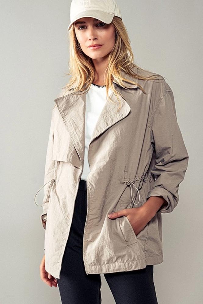 Lightweight Windbreaker Trench Jacket