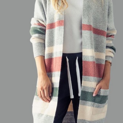 ColorBlock Cardigan