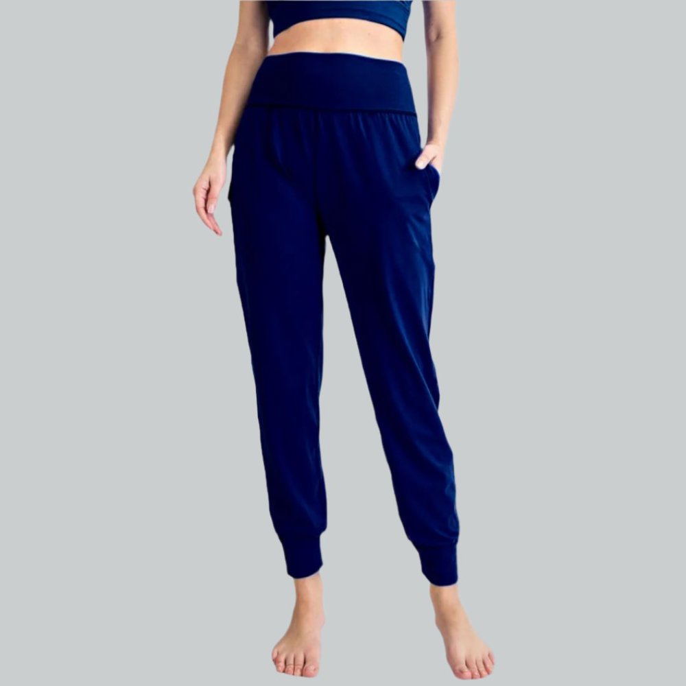 High-Waisted Pocketed Joggers