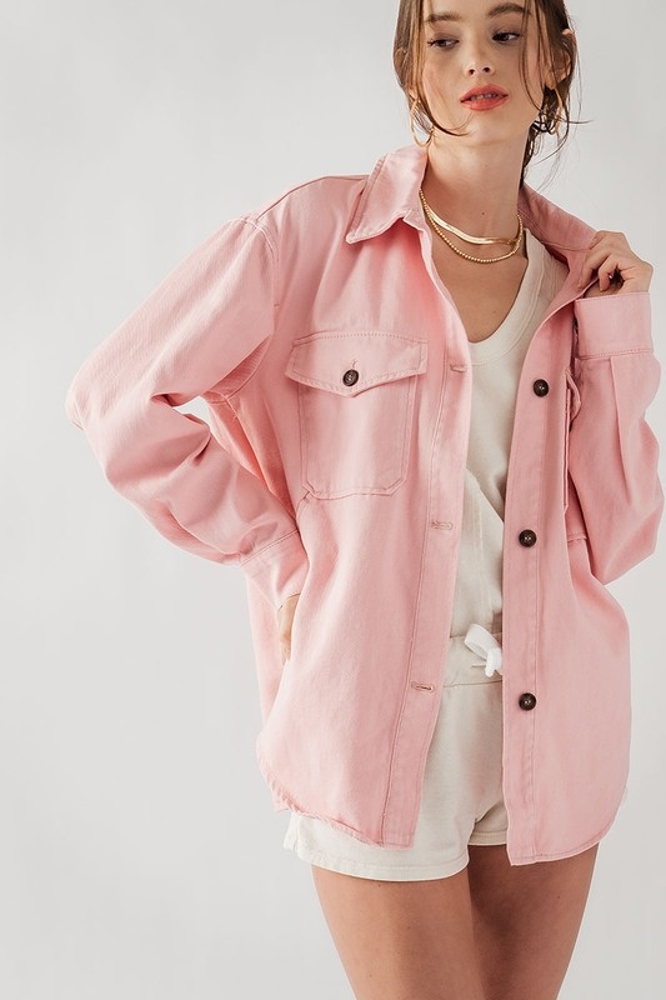 Oversized Cotton Denim Jacket