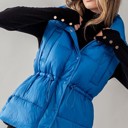  Padded Puff Vest with Waist Cinch