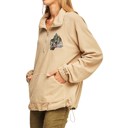 Taupe Small Half Zipper Pullover Anorak