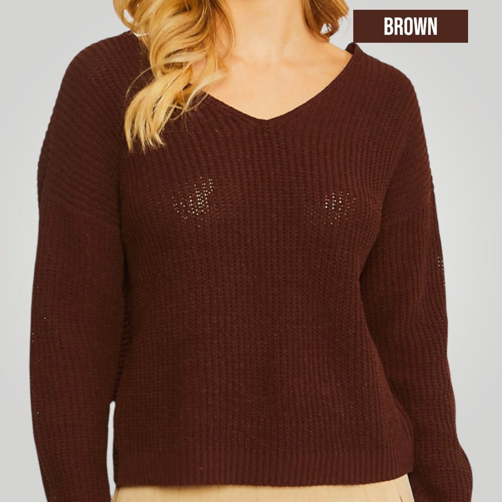 Twist Back Sweater