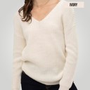 Ivory Medium Twist Back Sweater