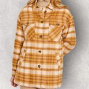  Cozy Up Plaid Shacket with Sherpa Lining