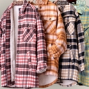  Cozy Up Plaid Shacket with Sherpa Lining