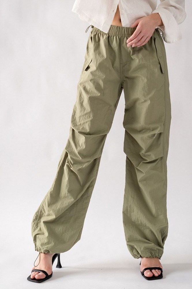 Pocketed Parachute Pants