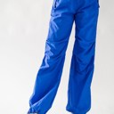 Royal Large Pocketed Parachute Pants