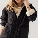  Fleece Lined Wave Quilted Reversible Jacket