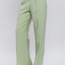 Celery Small Elegant Ease Wide-Leg Slacks with Front Pleats