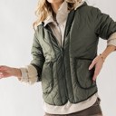  Fleece Lined Wave Quilted Reversible Jacket