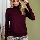  Embellished Button Detail Turtleneck Sweater