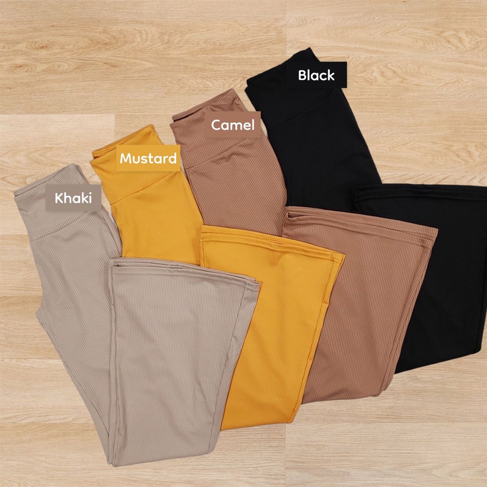 Wide Band Flare Pants S-XL