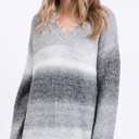  Ombre Distressed Sweater