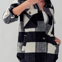  Sherpa-Lined Buffalo Plaid Button-Down Jacket