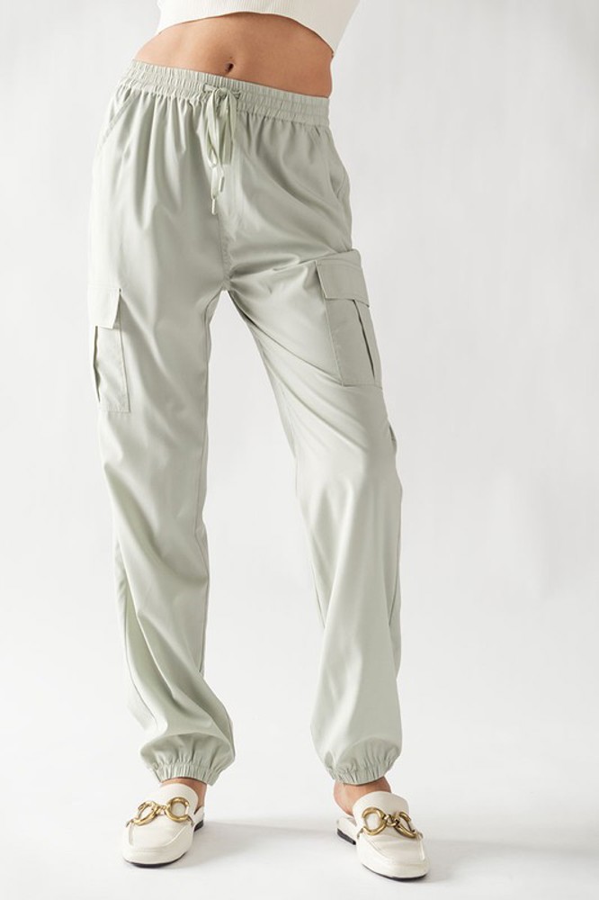 Elastic Drawstring Cargo Pocket Jogger