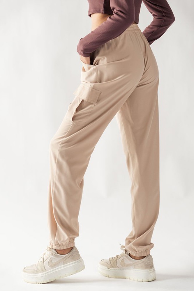 Elastic Drawstring Cargo Pocket Jogger