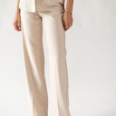  Solid Straight Leg Trouser Pants / S-XL