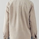  Sherpa Collared Corduroy Jacket with Quilted Lining