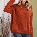  Tie Back Round Neck Sweater