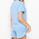 Dusty Blue S-M Comfy Shorts and Tee Set / 2 Piece Set