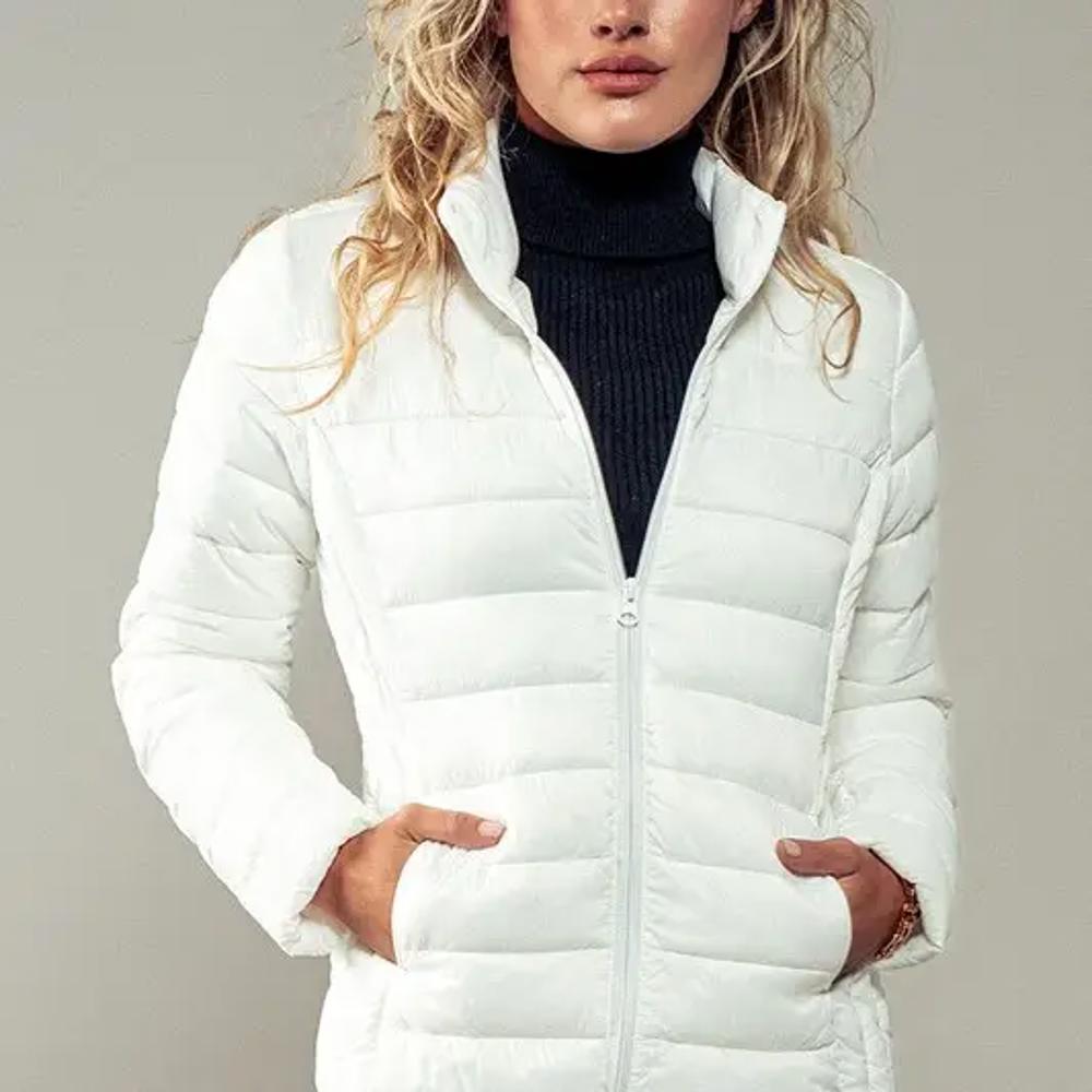 Ultra Lightweight Padded Thermal Zip Up Jacket