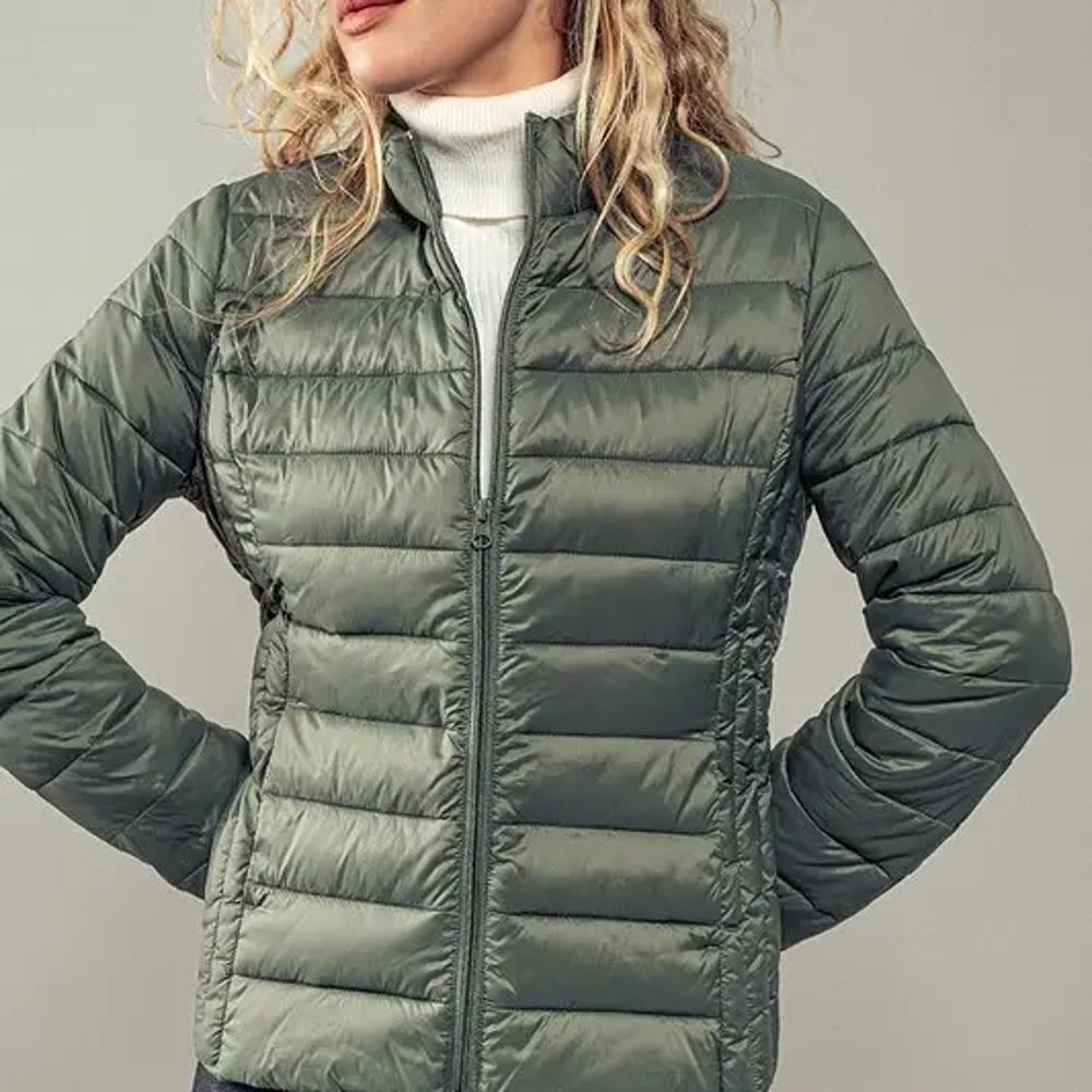 Ultra Lightweight Padded Thermal Zip Up Jacket