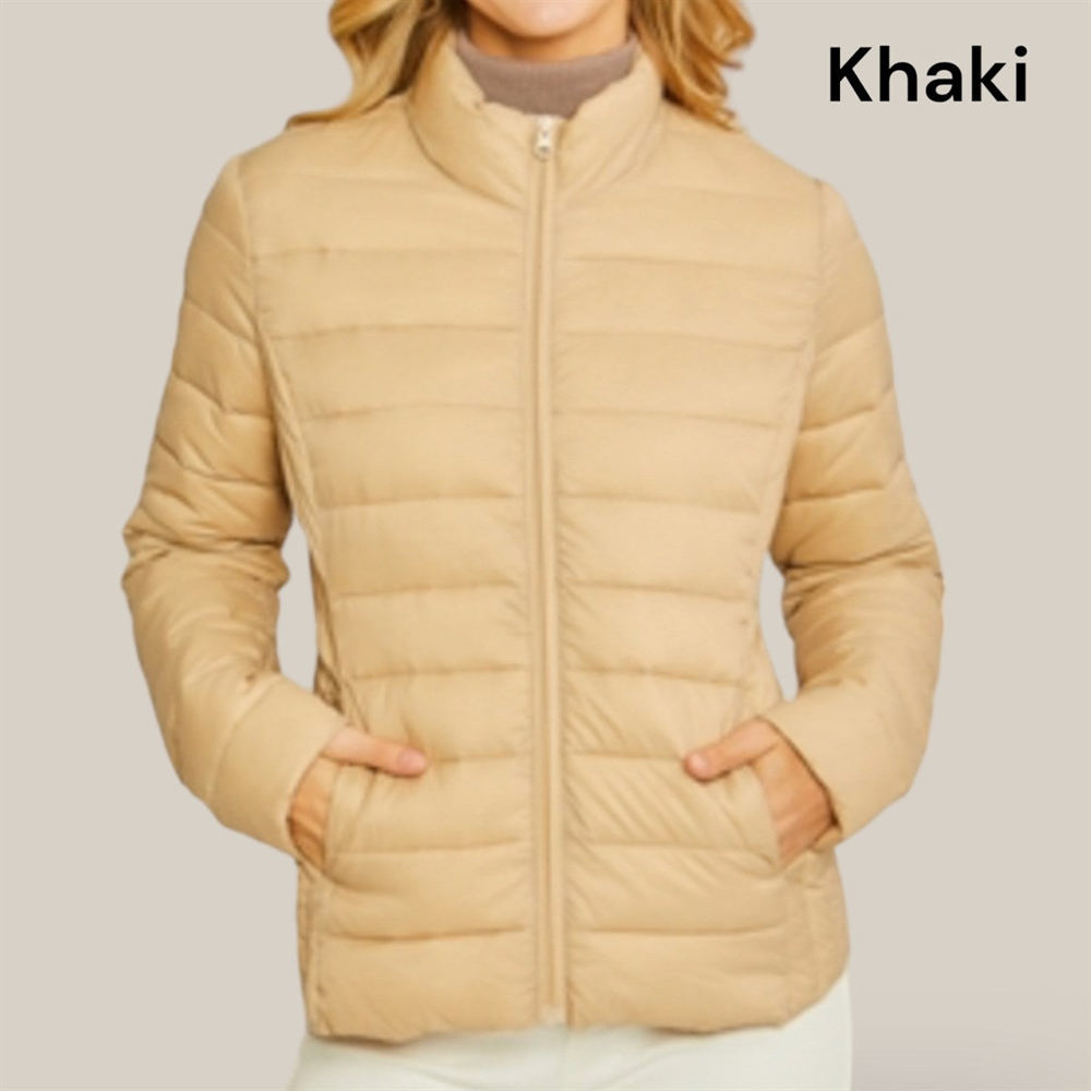 Ultra Lightweight Padded Thermal Zip Up Jacket