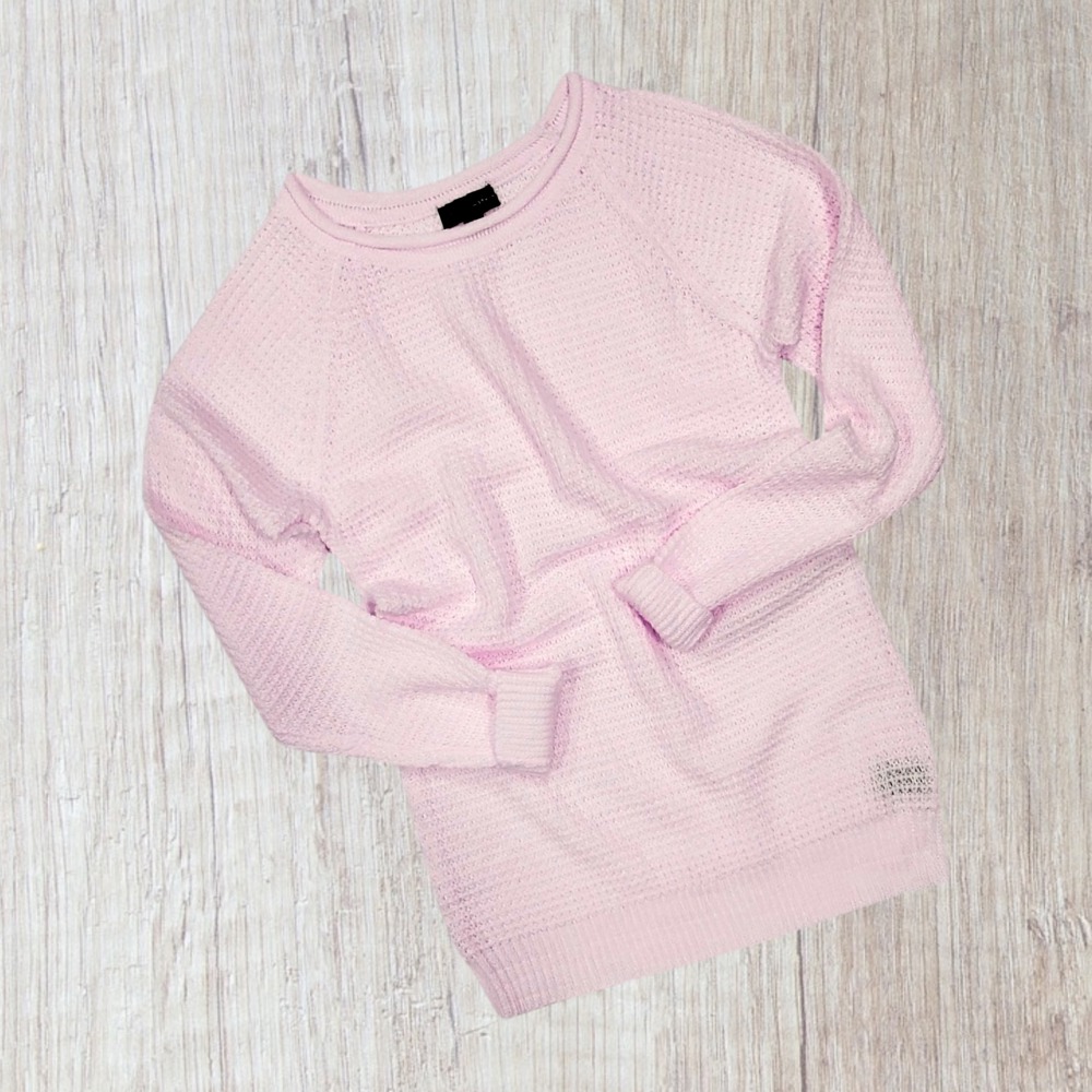 Waffled Long Sleeve Sweater