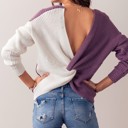  Twist Back Sweater