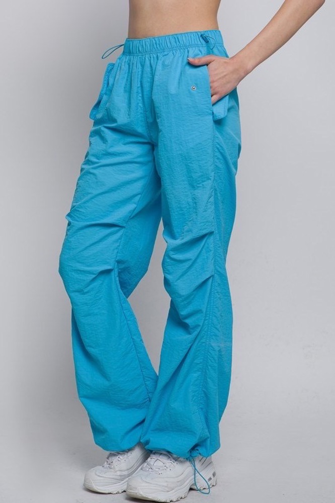 Pocketed Parachute Pants