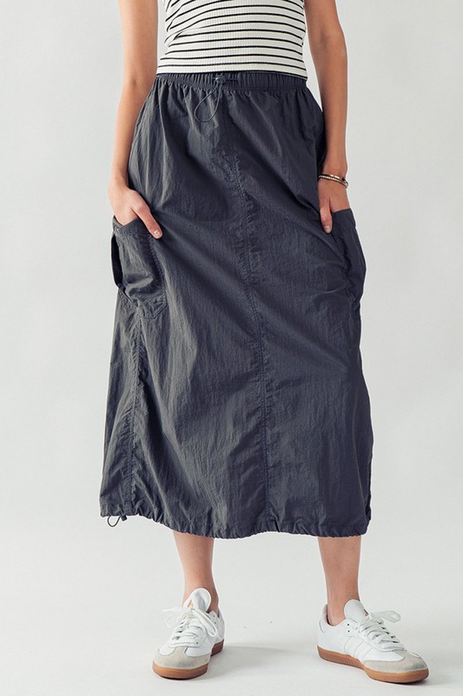 Cargo Pocket Maxi Skirt