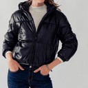  Chic Faux Leather Puff Jacket