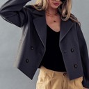  Wool Double Breasted Coat Jacket