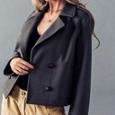  Wool Double Breasted Coat Jacket