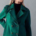  Wool Double Breasted Coat Jacket