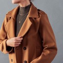  Wool Double Breasted Coat Jacket