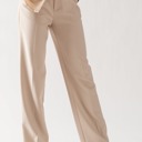  Elegant Ease Wide-Leg Slacks with Front Pleats