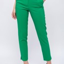  Solid Straight Leg Trouser Pants / S-XL