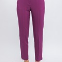  Solid Straight Leg Trouser Pants / S-XL