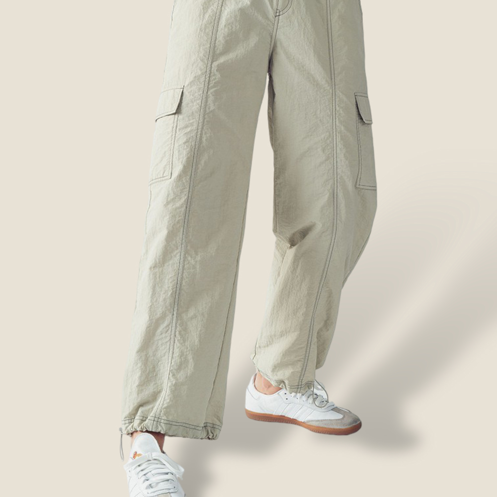 Nylon Parachute Cargo Pants