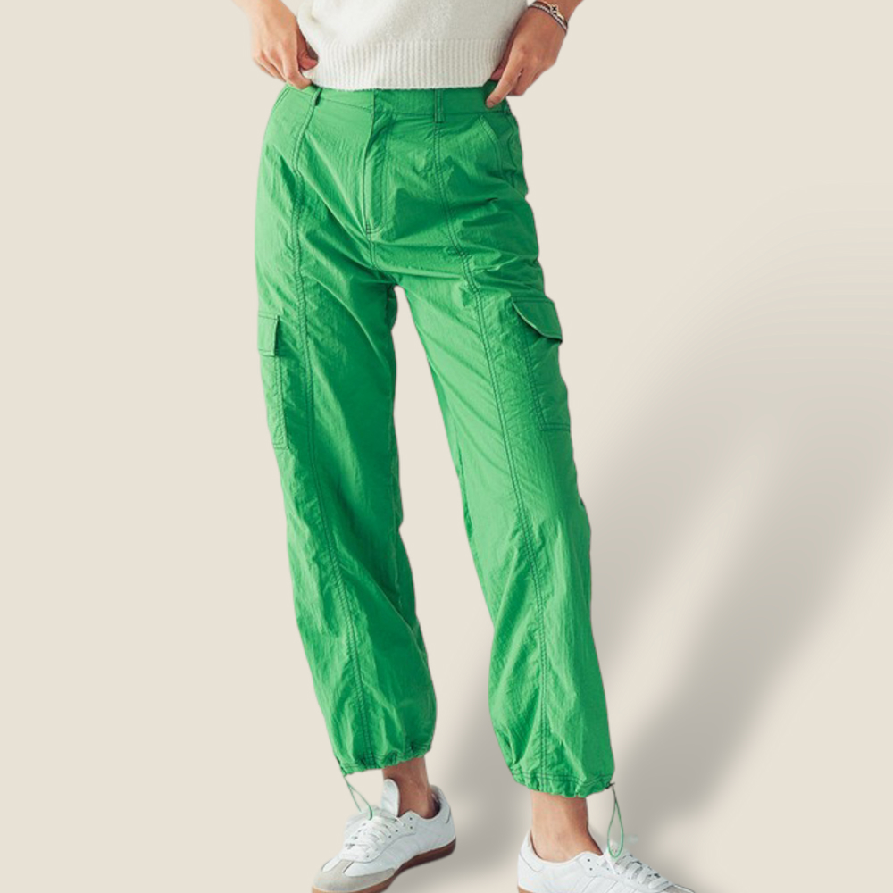 Nylon Parachute Cargo Pants